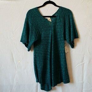 Sea green- long dress tee